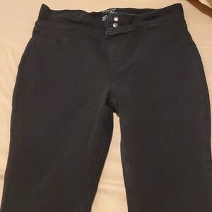 1X Womens Stretch Black Skinny Jeans